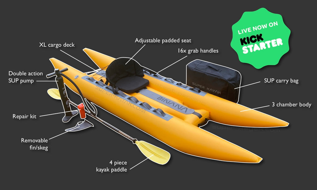 Bi-nana catamaran kayak